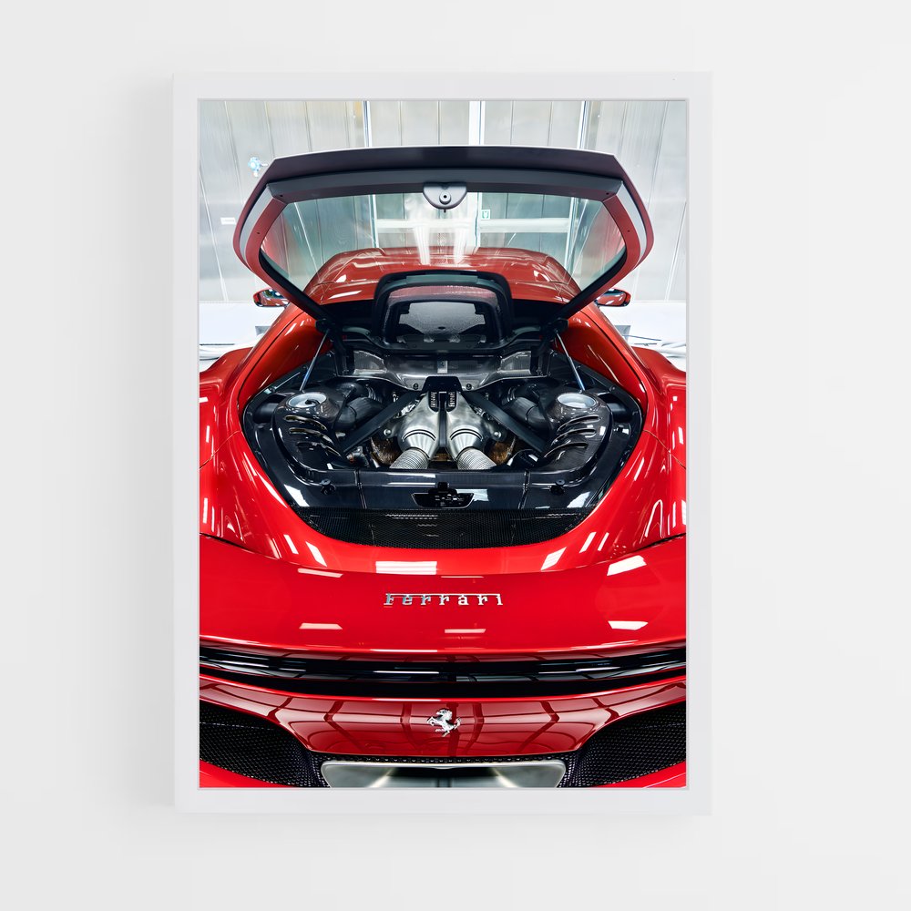 Poster Gtb Quatre – affiche Ferrari (vue 3)